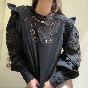 Farm Rio Eyelet Blouse